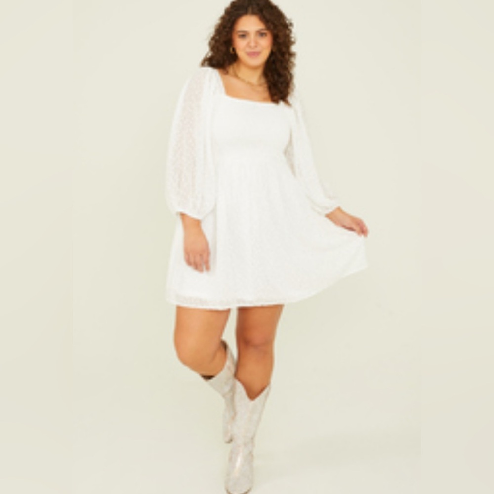 ARULA Giselle Glitter White Dress 22-24